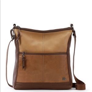 ‘The Sak’ Brown Leather Crossbody Purse (new)